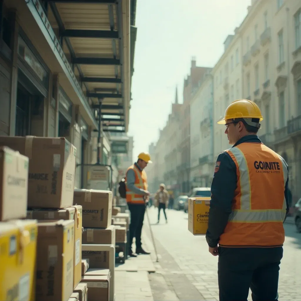 Addetti allo sgombero locali lavorano rispettando le normative